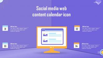Social Media Web Content Calendar Icon