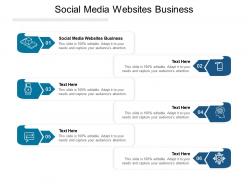 Social media websites business ppt powerpoint presentation icon smartart cpb