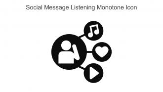 Social Message Listening Monotone Icon In Powerpoint Pptx Png And Editable Eps Format