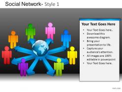 Social network 1 powerpoint presentation slides db