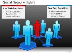 Social network 1 powerpoint presentation slides db