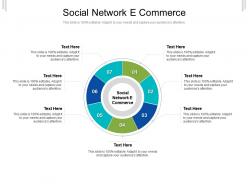 Social network e commerce ppt powerpoint presentation outline graphics design cpb