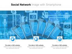 Social network image with smartphone