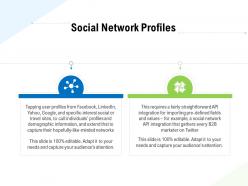 Social network profiles business data analytics ppt powerpoint presentation infographics