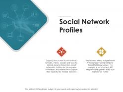 Social network profiles ppt powerpoint presentation images