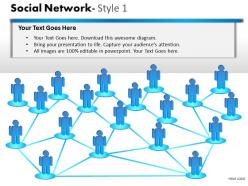 Social network style 1 diagram 5