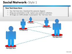 Social network style 1 diagram 5