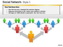 Social network style 1 powerpoint presentation slides