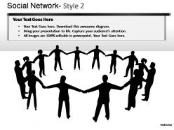 Social network style 2 powerpoint presentation slides