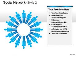 Social network style 2 powerpoint presentation slides