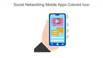 Social Networking Mobile Apps Colored Icon In Powerpoint Pptx Png And Editable Eps Format