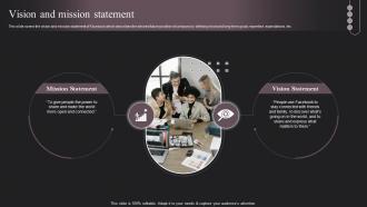 Social Networking Platform Company Profile Vision And Mission Statement CP SS V