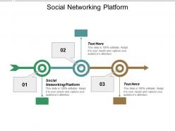 Social networking platform ppt powerpoint presentation visual aids icon cpb