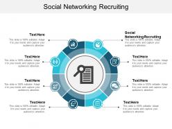 Social networking recruiting ppt powerpoint presentation diagram graph charts cpb