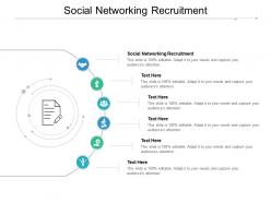 Social networking recruitment ppt powerpoint presentation slides aids cpb