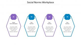 Social Norms Workplace Ppt Powerpoint Presentation Infographics Slide Download Cpb