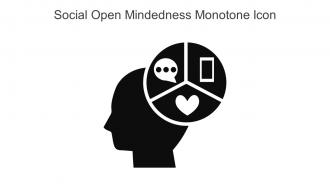 Social Open Mindedness Monotone Icon In Powerpoint Pptx Png And Editable Eps Format