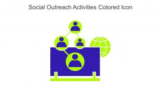 Social Outreach Activities Colored Icon In Powerpoint Pptx Png And Editable Eps Format