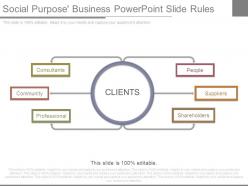 Social purpose business powerpoint slide rules