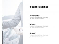 Social reporting ppt powerpoint presentation summary samples cpb