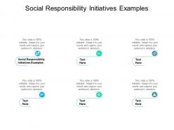 Social responsibility initiatives examples ppt powerpoint presentation pictures inspiration cpb
