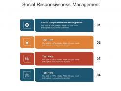 Social responsiveness management ppt powerpoint presentation infographic template demonstration cpb
