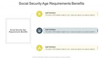 Social Security Age Requirements Benefits In Powerpoint And Google Slides Cpb
