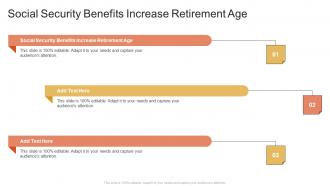 Social Security Benefits Increase Retirement Age In Powerpoint And Google Slides Cpb