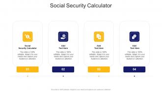 Social Security Calculator In Powerpoint And Google Slides Cpb