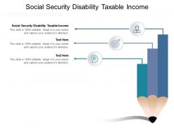 Social security disability taxable income ppt powerpoint presentation inspiration cpb
