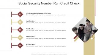 Social Security Number Run Credit Check In Powerpoint And Google Slides Cpb