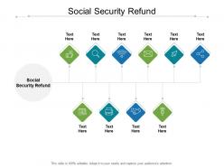 Social security refund ppt powerpoint presentation portfolio slides cpb