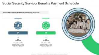 Social Security Survivor Benefits Payment Schedule In Powerpoint And Google Slides Cpb