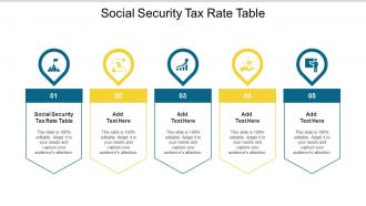 Social Security Tax Rate Table Ppt Powerpoint Presentation Portfolio File Formats Cpb