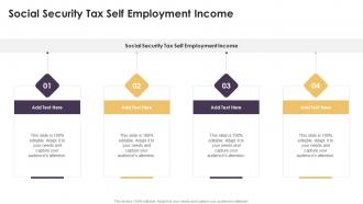 Social Security Tax Self Employment Income In Powerpoint And Google Slides Cpb