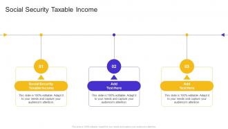 Social Security Taxable Income In Powerpoint And Google Slides Cpb