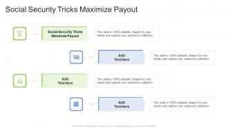 Social Security Tricks Maximize Payout In Powerpoint And Google Slides Cpb