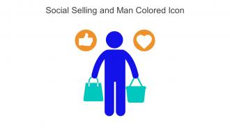 Social Selling And Man Colored Icon In Powerpoint Pptx Png And Editable Eps Format