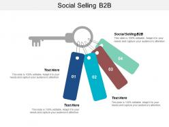 Social selling b2b ppt powerpoint presentation infographic template professional cpb