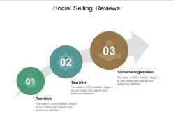Social selling reviews ppt powerpoint presentation gallery master slide cpb