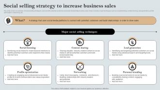 Social Selling Strategy To Increase Business Sales A Comprehensive Guide MKT SS V