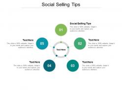 Social selling tips ppt powerpoint presentation file design templates cpb