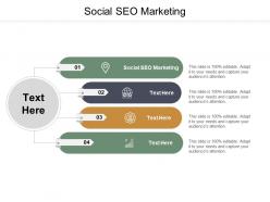 Social seo marketing ppt powerpoint presentation summary graphics cpb