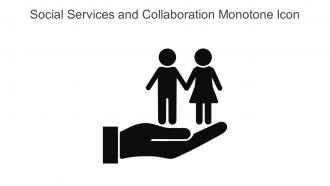 Social Services And Collaboration Monotone Icon In Powerpoint Pptx Png And Editable Eps Format