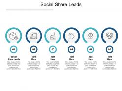 Social share leads ppt powerpoint presentation portfolio grid cpb