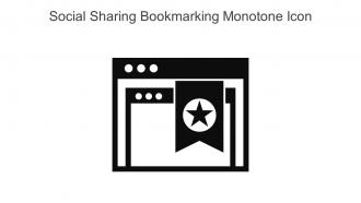 Social Sharing Bookmarking Monotone Icon In Powerpoint Pptx Png And Editable Eps Format