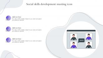 Social Skills Development Meeting Icon