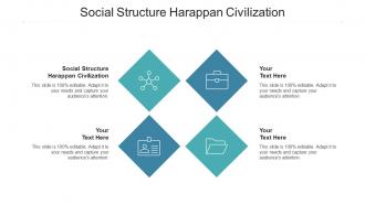 Social structure harappan civilization ppt powerpoint presentation portfolio templates cpb