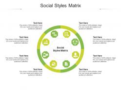 Social styles matrix ppt powerpoint presentation infographics graphics download cpb
