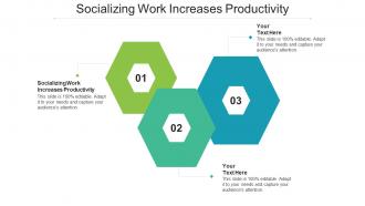 Socializing Work Increases Productivity Ppt Powerpoint Presentation Slides Topics Cpb